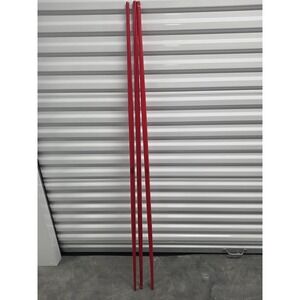 Lot of 3 ProForce Red Bo Staff 60" 5 Ft Martial Arts Karate Training